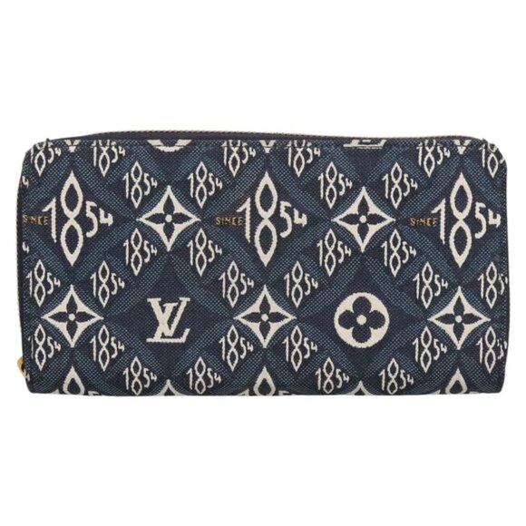 LOUIS VUITTON Monogram Jaguar Zippy Wallet Wallet Blue M80212 LV Auth ar13002 - Picture 1 of 15